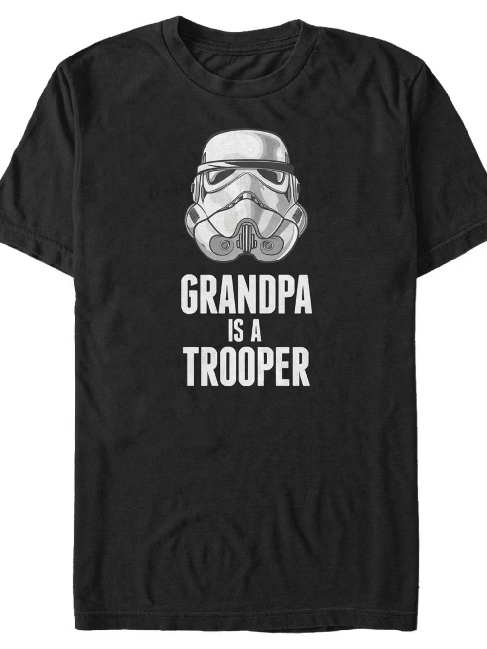Grandpa Is A Trooper Star Wars Stormtrooper Graphic Tee - Black